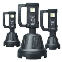 Linterna LED XHP50 más potente, reflector LED Solar de mano multifunción, foco LED portátil recargable tipo C