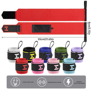 MKA, оптовая продажа, хорошее качество, Спортивные ремни для тяжелой атлетики, обертки для запястья, с логотипом на заказ, пауэрлифтинг - Product Image 6