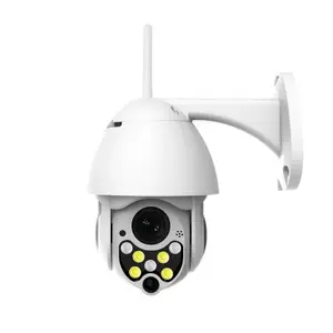 Kablosuz Pan Tilt yakınlaştırma 4.1X gözetleme CCTV IP hava kamera iki yönlü ses açık PTZ WiFi güvenlik kamerası