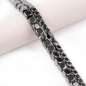 Hematite Loose <strong>Beads</strong> Rounded Square <strong>Magnet</strong> <strong>Beads</strong> Strands 2/3/4/6/8mm Semi-finished Handmade Materials for DIY Jewelry Making - Product Image 2