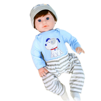 56CM unisexe Reborn bébé poupée jouet Mini à la mode souple Silicone gonflable pour enfants numéro de modèle modélisation