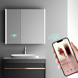 Espejo LED Inteligente Moderno sin Marco con Pantalla Táctil Android, Desempañado por IA, Música Bluetooth y Estación Meteorológica para Renovación del Hogar - Product Image 5