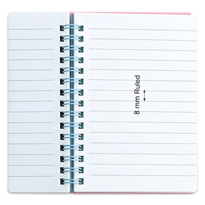 <span class=keywords><strong>Quaderno</strong></span> A5 Personalizzabile <span class=keywords><strong>con</strong></span> Copertina in PVC, Stile Stampato, <span class=keywords><strong>con</strong></span> Fogli Staccabili o Rilegatura a Spirale, Ideale come Regalo - Product Image 3