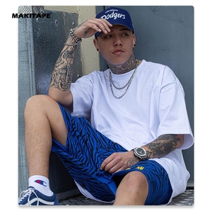 T-shirts pour hommes PC230 personnalisés, 100% coton, Pro Club, poids lourd, col rond, coupe ample, blanc uni, noir, col rond, 230 g/m² - Product Image 2
