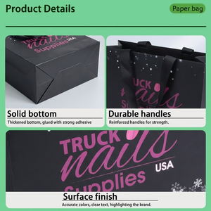 Bolsas de Regalo de Papel Hechas a Mano, Ecológicas, Impresas a Color y Personalizadas, con Asas Ocultas - Solución de Transporte Resistente y Elegante para Exhibiciones de Ropa - Product Image 2