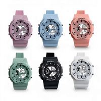 Jam Tangan Digital Anak Grosir, Sporty, Tahan Banting, Layar LCD, Alarm, Hadiah untuk Pelajar, Jam Tangan Digital