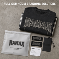 T-shirt Homme RAMAX Luxe Noir Délavé à l'Acide Superposé à Carreaux Manches Longues Broderie Patchwork Effet Usé Éclaboussures Oversize 50 PIÈCES
