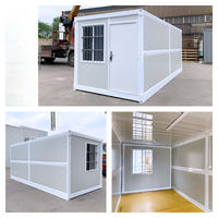 Casa Contenedor Plegable Resistente, Casa Modular Prefabricada, Instalación Rápida, Casa Desmontable Plegable para Vivir u Oficina