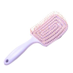 Peigne démêlant incurvé <span class=keywords><strong>à</strong></span> coussin d'air <span class=keywords><strong>avec</strong></span> logo personnalisé et poignée carrée en plastique pour massage des <span class=keywords><strong>cheveux</strong></span> bouclés - Product Image 1