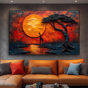 Custom Handgemaakt Olieverfschilderij Abstracte Muurkunst Minimalistisch Canvas <span class=keywords><strong>3d</strong></span> Olieverfschilderij - Product Image 1