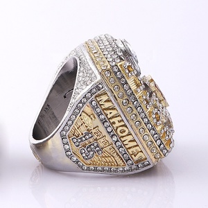 Bague de championnat de football des Kansas City Chiefs 2022-2023, modèle en acier, argentée, avec collier, bijoux pour homme en alliage - Product Image 2