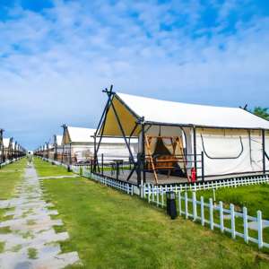 Poteau en bambou de qualité supérieure Style indien <span class=keywords><strong>tipi</strong></span> tente imperméable PVC toile <span class=keywords><strong>Tipi</strong></span> abri personnalisé 6-8 personnes Double pour le glamping en plein air - Product Image 3