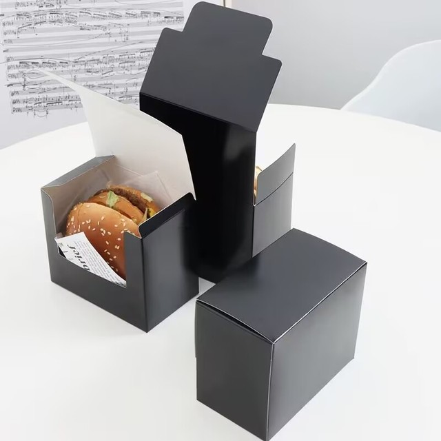 Hamburger Boxes with Tear Strip Opening - Clean and Easy Access