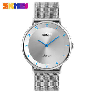 Azul del reloj SKMEI reloj de los hombres de imán hebilla correa de malla de reloj de pulsera de la marca de lujo relojes de cuarzo Ultra delgado reloj deporte reloj Masculino - Product Image 3