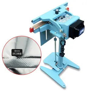 Plastic PP PE Materials impulse sealer 600mm Manual Heat Foot Operate Pedal Sealing Machine