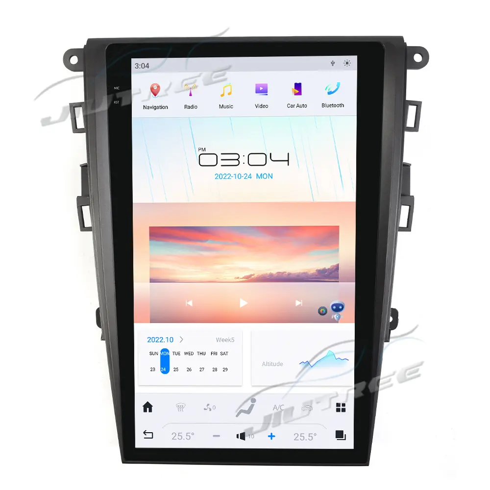 13.6 Inch Android 11 Voor Ford Mondeo Fusion Mk5 2013-2020 Autoradio Multimedia Speler Auto Audio Carplay Tape Recorder