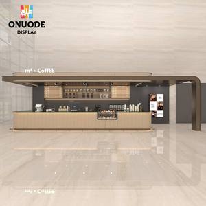 Mostradores Modernos para Cafeterías con LED - Diseño Ecológico e Impermeable de Acero Inoxidable Personalizable para Cafés, Bares y Tiendas de Té de Burbujas - Product Image 3
