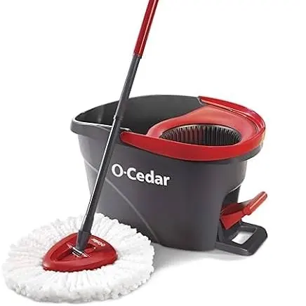 Balde de limpeza de piso O-Cedar EasyWring, conjunto de balde de esfregão giratório, suprimentos de limpeza doméstica, sistema de lavagem V ileda, de alta qualidade