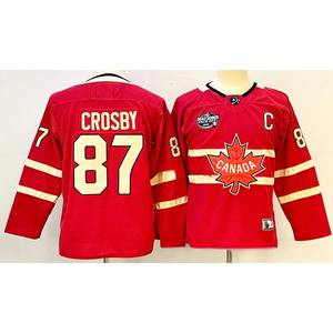 Nueva Camiseta de Hockey sobre Hielo Cosida de los Equipos Canadienses Rojos para Hombre, Invierno 2025, Canadá, Estados Unidos, 19 Matthew Tkachuk, 97 Connor McDavid, 29 <span class=keywords><strong>Mac</strong></span> Kinnon - Product Image 2