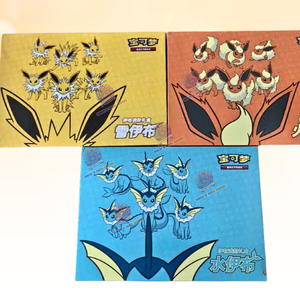 KK en STOCK Coffret Cadeau Pokémon Chinois Eevee <span class=keywords><strong>GX</strong></span> Vaporeon Jolteon Flareon 3 Boîtes. - Product Image 3