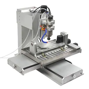 Router Cnc Kecil Fresatura Hy 6040 5 Axis, Pengiriman Gudang AS Mesin Ukir Kayu Cnc untuk Aluminium