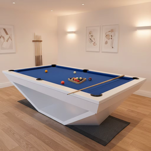 Table de billard et de snooker en bois grainé 7/8/9 pieds avec <span class=keywords><strong>tiroir</strong></span> et plateau de repas, design tendance, coussinets en caoutchouc, table de billard sportive - Product Image 3