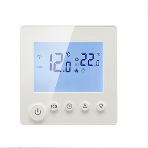 Chauffage au sol électrique à eau TRV Thermostat de pièce Thermostat numérique à affichage LCD Thermostat intelligent mural - Product Image 1