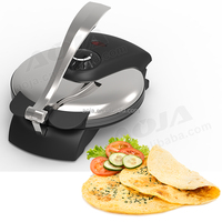 AOJA - Machine à roti électrique multifonction professionnelle - Machine à crêpes antiadhésive - Machine à chapati de style indien - Machine à tortillas - 1800W