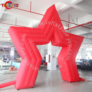 Arche rouge gonflable géante extérieure en nylon 5m en forme d'étoile - Product Image 5