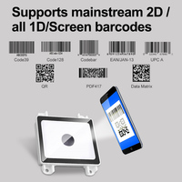 Lecteur Qr-code avec Kurir Pda 5g Kiowk Ethernet Poe support vertical mince toujours sur serveur 1d intégré lecteur Qr-code