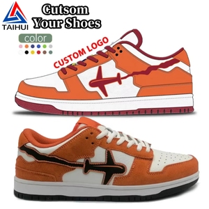 Chaussures de basket rétro pour hommes, style 1, avec logo personnalisé, baskets en cuir décontractées pour hommes, chaussures de skate, fabrication - Product Image 1