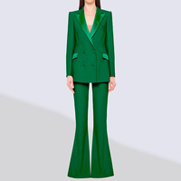 Blazer de bureau formel pour femme, design OEM, nouvelle mode, double boutonnage, ensemble pour femme de bureau