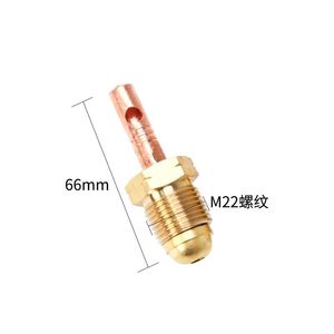 Connecteur de torche de soudage TIG style Miller, 8 cm, plaqué cuivre, refroidi à l'air, pièce pour gaz argon 02316 - Product Image 5