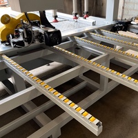Entièrement automatique CNC informatisé 380V 4 côtés panneau de porte en bois coupe scie alternative surface unique machines à bois
