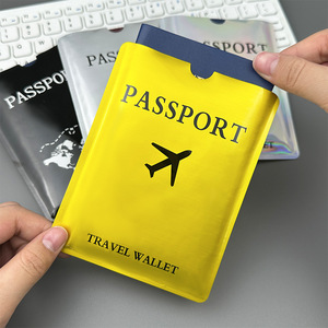 Funda Protectora para Pasaporte de Aluminio Antimagnético, Diseño Moderno con Icono de Avión, Venta al Por Mayor Transfronteriza - Product Image 4