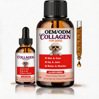 Gouttes liquides de collagène premium pour chiens 60ml – Compléments nutritionnels à absorption rapide pour le soutien immunitaire, la santé du pelage et des articulations