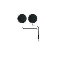 Casque de moto et de vélo avec microphone, en plastique ABS, compatible radio bidirectionnelle (écoute uniquement) et prise interchangeable