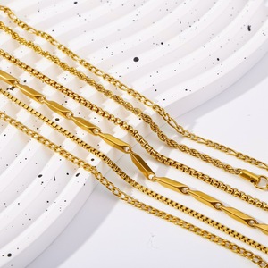 High Quaintity Aço Inoxidável 18K Banhado A Ouro Pulseiras Tornozeleiras Hypoallergenic Impermeável Tarnish Free Jóias Correntes Pulseiras - Product Image 6