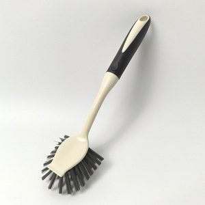 Hot Kitchen Products Long-Handle PP Pot <b>Brush</b> with Wheat Straw Dish Plate for Pot Washing and Cleaning - Product Image 1