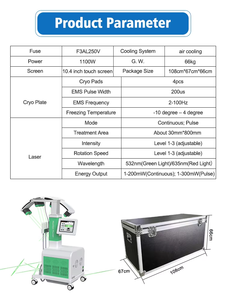 Machine de Clinique Amincissante Professionnelle Laser Froid 10D <span class=keywords><strong>Vert</strong></span> Émeraude 532nm et 635nm <span class=keywords><strong>pour</strong></span> la Perte de Poids et le Remodelage Corporel (Max Lipo Master) - Product Image 5
