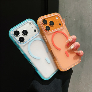 เคสโทรศัพท์มือถือแบบแม่เหล็กสีใหม่ด้านแบบด้าน สำหรับ iPhone 18 17 16 15 Pro Max ป้องกันการกระแทก ฝาหลังโปร่งแสง - Product Image 5