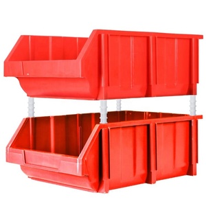 Large size warehouse stackable plastic storage bins