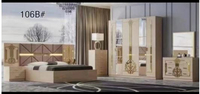 Prix d'usine 6 pièces MDF bois chambre Suite rangement personnalisable et armoire commode pour la maison hôtel ou villa