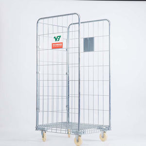 भंडारण और परिवहन के लिए रसद रोल कंटेनर शॉपिंग ट्रॉली पोर्टेबल ट्रॉली - Product Image 2