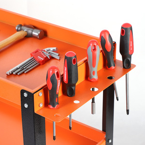 Carro de herramientas de <span class=keywords><strong>3</strong></span> capas con mango y ruedas Gabinete de herramientas de almacenamiento personalizable OEM - Product Image 3