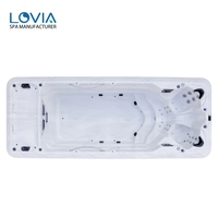 LOVIA Umweltfreundlicher Outdoor-Swim-Spa-Whirlpool mit Hydrotherapie-Funktion, riesige Badewanne, energieeffizientes Pool-Spa für den Garten