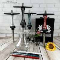 Chicha en acier inoxydable ALPHA X Laser Version, vente directe usine, avec coffret cadeau inclus, finition laquée