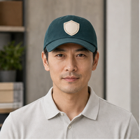 Casquette de baseball Dad Cap en sergé de coton à 6 panneaux, avec patch tissé classique et lignes épurées, pour l'exportation, idéale pour les acheteurs de cadeaux d'entreprise, facile à réapprovisionner