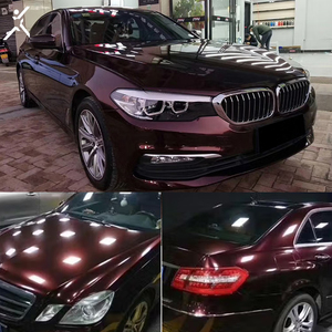 Envoltura que cambia de Color para coche, Metal, PVC, súper brillante, Negro, Rosa, envoltura de vinilo para coche, película de envoltura de vinilo brillante - Product Image 2