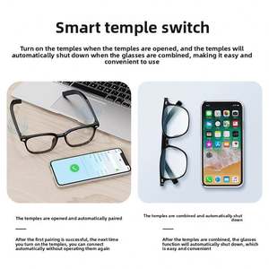 Anti-Blue Smart Glasses with <b>Magnetic</b> <b>Clip</b>-<b>on</b> Polarized <b>Sunglass</b> Lens and Driving Night Vision Yellow Lens G05-T3 - Product Image 5